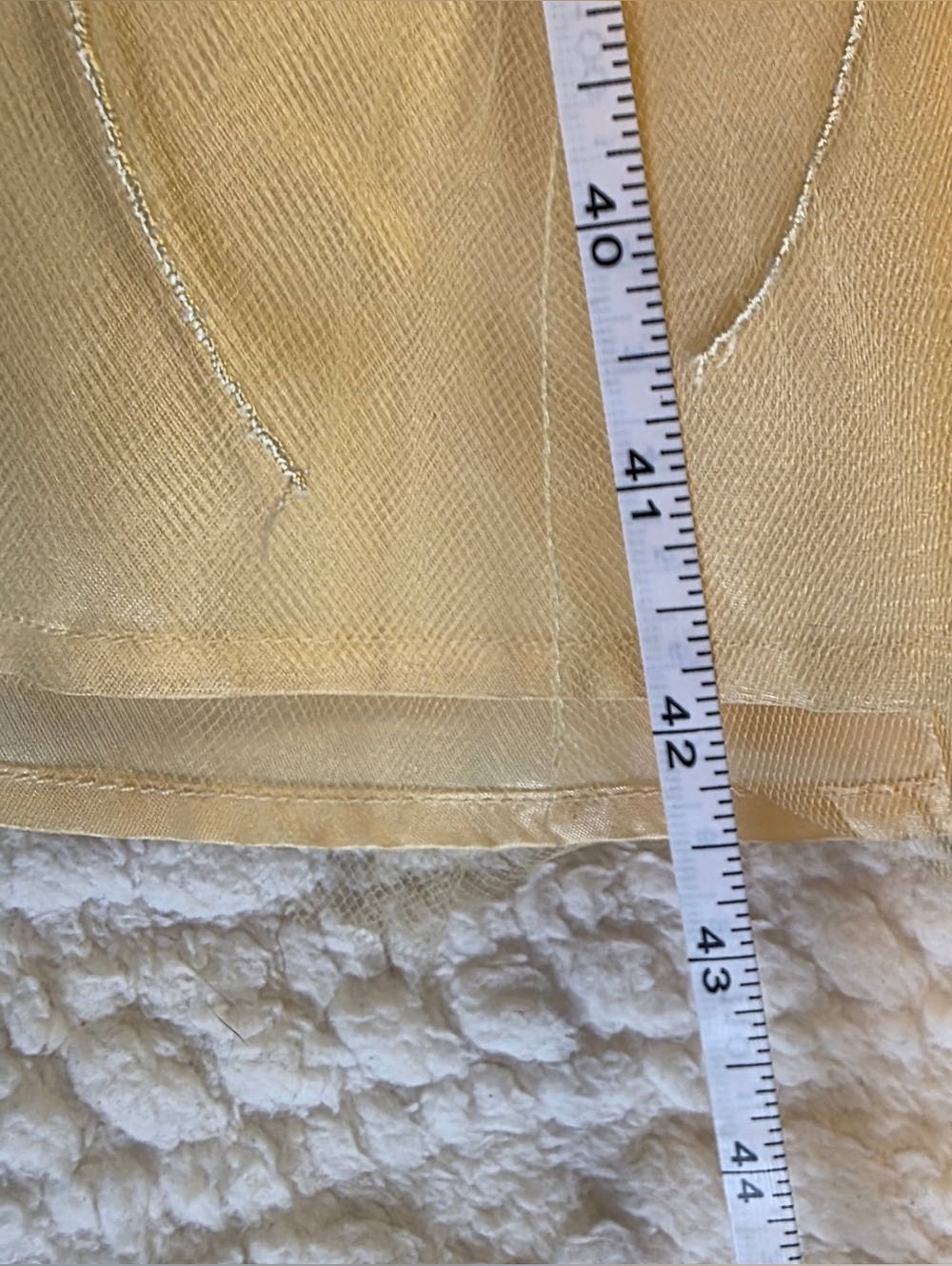 Shani Cream Embroidered Mesh Maxi Skirt Size 4 Romantic Floral Mermaid Hem - Picture 5 of 8